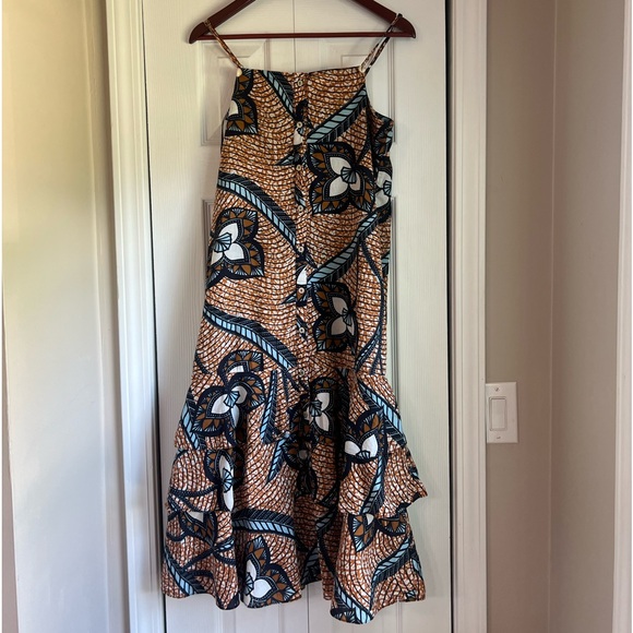 Figue Marina Shell Embellished Printed Cotton Dress XS - Picture 1 of 10